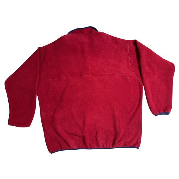 Patagonia Synchilla snap t pullover fleece dark red size XXL RN 51884 - Picture 5 of 6